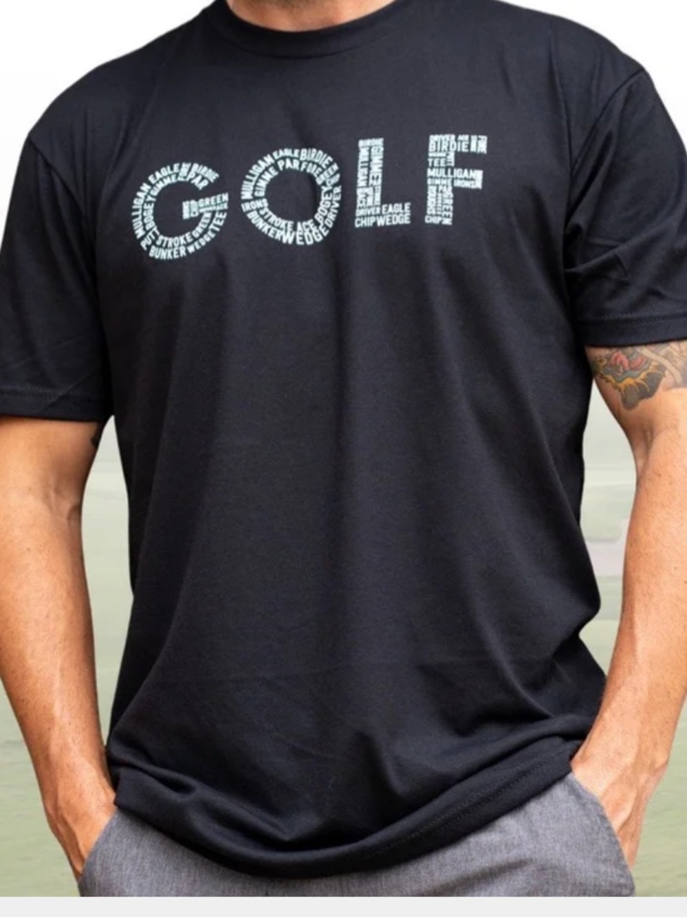 Men’s golf t shirt NEW great for Fathers Day